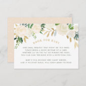 ベビー赤面フローラシャワー要求カード用ブック 招待状 (正面/裏面)