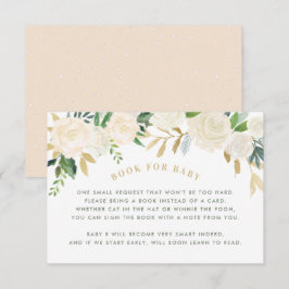 ベビー赤面フローラシャワー要求カード用ブック 招待状
