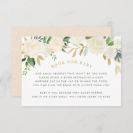 ベビー赤面フローラシャワー要求カード用ブック 招待状