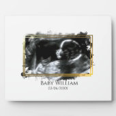 ベビー超音波ソノグラム写真期待 フォトプラーク (正面)