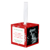 ベビー超音波新親 キューブオーナメント (正面アングル)