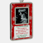 ベビー超音波新親 シルバープレートフレームオーナメント (右)