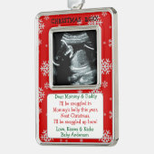 ベビー超音波新親 シルバープレートフレームオーナメント (左)