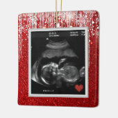 ベビー超音波来近日撮影 セラミックオーナメント (左)
