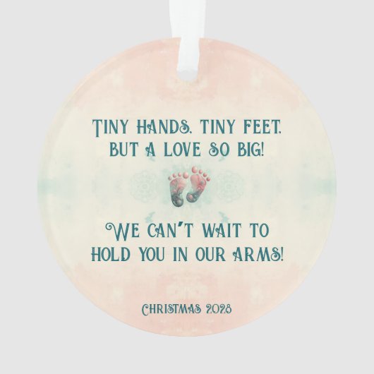 ベビー超音波第1クリスマス期待オーナメント オーナメント (裏面)