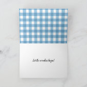 ベビー足おめでとうジンガム カード (内部)