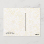 ベビー足とデイジー ポストカード (裏面)