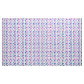 ベビー足とハートの青とピンク ファブリック (ヤード)