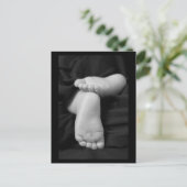 ベビー足はがき インビテーションポストカード (スタンド正面)