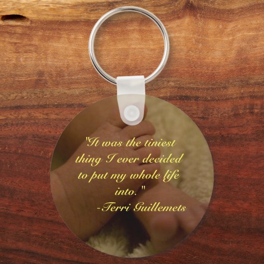 ベビー足キーチェーン キーホルダー (正面)