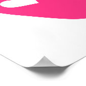 ベビー足ハート ポスター (角)