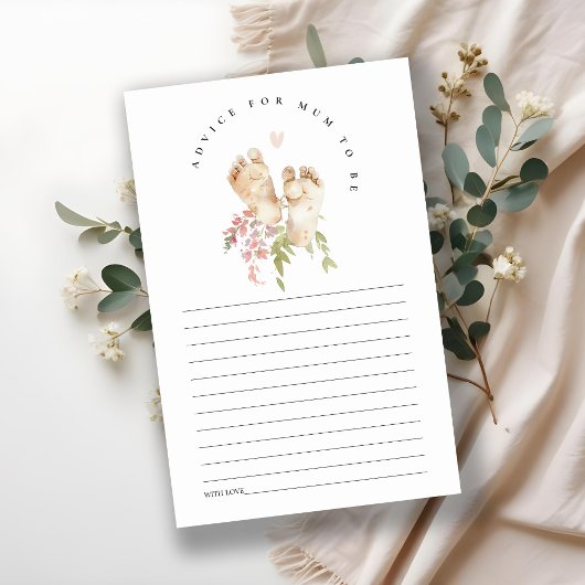 ベビー足ピンクフローラアドバイスマムベビーシャワー