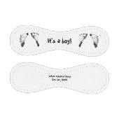 ベビー足プリント、ベビーシャワー 野球ボール (パネル)