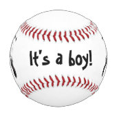 ベビー足プリント、ベビーシャワー 野球ボール (正面)