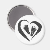 ベビー足マグネイ マグネット (正面/裏面)