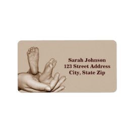ベビー足ラベル ラベル
