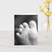 ベビー足指 カード (黄色い花)
