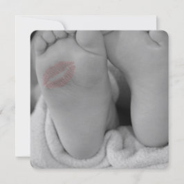 ベビー足機器シンボルシャワー招待状の発表 招待状