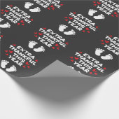 ベビー足親妊娠が赤ちゃんのシャワーを明らかにする ラッピングペーパー (角)