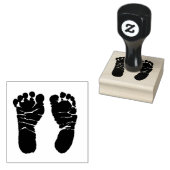 ベビー足跡かわいい赤ちゃんシャワースタンプ ラバースタンプ (押印)