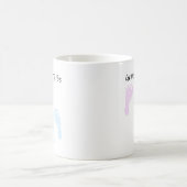 ベビー足跡の祖母が発表される コーヒーマグカップ (中央)