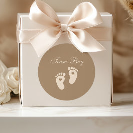 ベビー足跡チームボーイブラウンジェンダーの明かす ラウンドシール