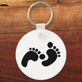 ベビー足跡 キーホルダー (正面)