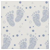 ベビー足跡 ファブリック (クローズアップ)