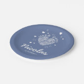 ベビー足跡 ペーパープレート (アングル)