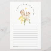 ベビー足黄色フローラアドバイスムーム赤ちゃんシャワー (正面)