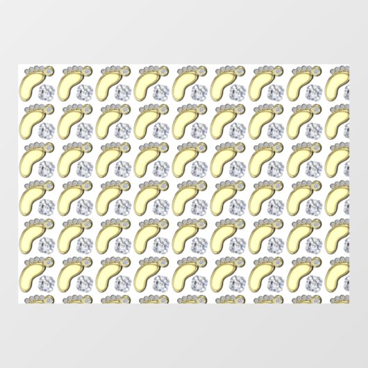 ベビー足 ウィンドウサイン (シート)