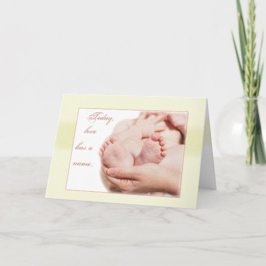 ベビー足 カード (正面)