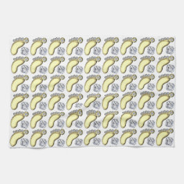 ベビー足 キッチンタオル