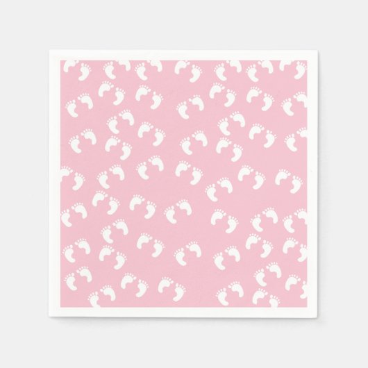 ベビー足 スタンダードカクテルナプキン (正面)