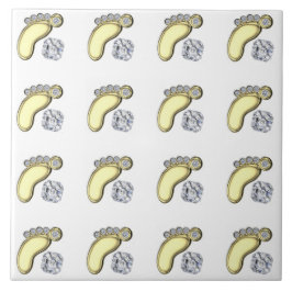 ベビー足 タイル