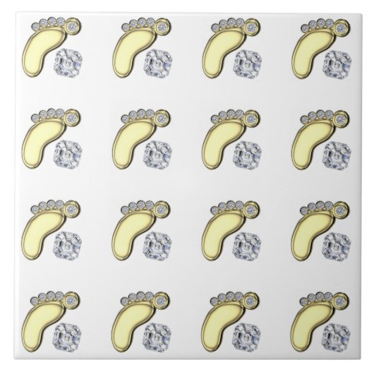 ベビー足 タイル (正面)