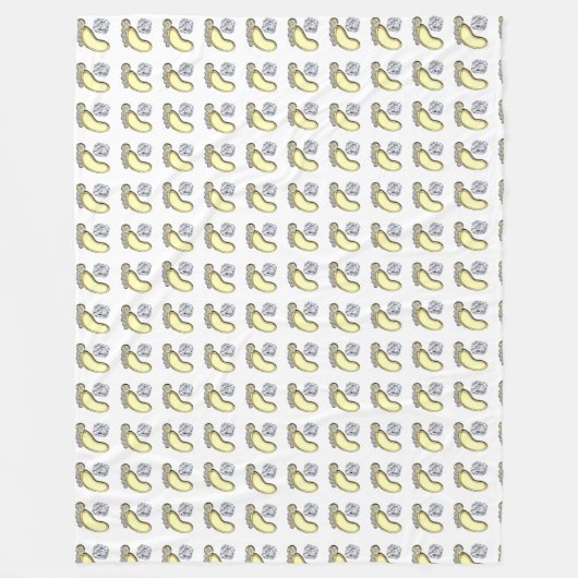 ベビー足 フリースブランケット (正面)