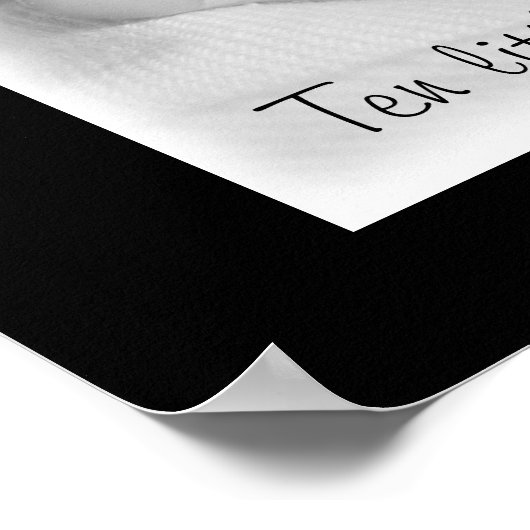 ベビー足 ポスター (角)