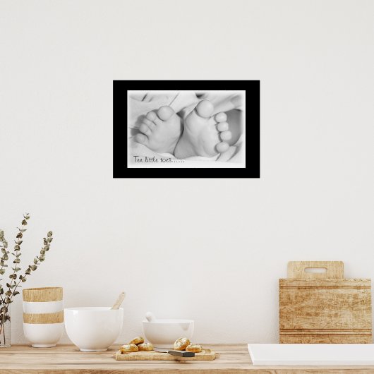 ベビー足 ポスター (キッチン)