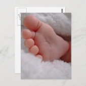 ベビー足 ポストカード (正面/裏面)