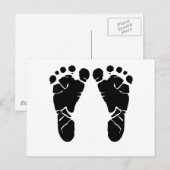 ベビー足 ポストカード (正面/裏面)