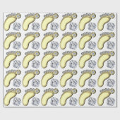 ベビー足 ラッピングペーパー (フラット)