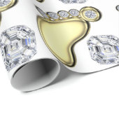 ベビー足 ラッピングペーパー (ロールコーナー)