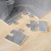 ベビー足、父と母の手のハートの形。 ジグソーパズル (側面)