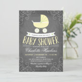 ベビー車|ニュートラルベビーシャワー 招待状 (スタンド正面)