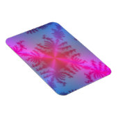 ベビー輝くブルーのピンクの雪片 マグネット (右側)