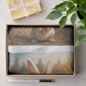 ベビー農畜動物：小さなウサギ 薄葉紙 (ギフト)