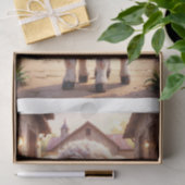 ベビー農畜動物:羊の子羊 薄葉紙 (ギフト)