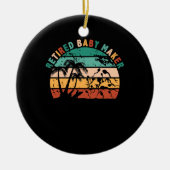 ベビー退職したメーカー後血管切除術 セラミックオーナメント (正面)