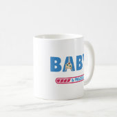 ベビー進行中の名刺 コーヒーマグカップ (正面右)